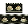 thumbnail image 1 of Coffee Kitchen Rugs, 2 Pieces Washable Kitchen Mats Coffee Theme Non Skid Anti Fatigue Kitchen Mat Coffee Floor Mats for Home Floor Office Bathroom Entryway Decorations, 1 of 6