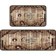 thumbnail image 1 of Coffee Kitchen Rugs Kitchen Mats for Floor 2 Piece, Anti Fatigue Floor Mat for Kitchen, Kitchen Floor Mats for in Front of Sink and Kitchen Matt for Standing for Coffee Kitchen Decor 17"X30"+17"X47", 1 of 6
