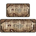 thumbnail image 1 of Coffee Kitchen Rugs Kitchen Mats for Floor 2 Piece, Anti Fatigue Floor Mat for Kitchen, Kitchen Floor Mats for in Front of Sink and Kitchen Matt for Standing for Coffee Kitchen Decor 17"X30"+17"X47", 1 of 6