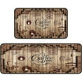 thumbnail image 1 of Coffee Kitchen Rugs Kitchen Mats for Floor 2 Piece, Anti Fatigue Floor Mat for Kitchen, Kitchen Floor Mats for in Front of Sink and Kitchen Matt for Standing for Coffee Kitchen Decor 17"X30"+17"X47", 1 of 6