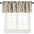 thumbnail image 1 of Coffee Kitchen Valances Curtain Rod Pocket Abstract Vintage Rustic Farmhouse Kitchen Decor Printed Window Valances Short Curtain for Living Room Bedroom Bathroom 54 x 18 Inch 1 Panel, 1 of 5