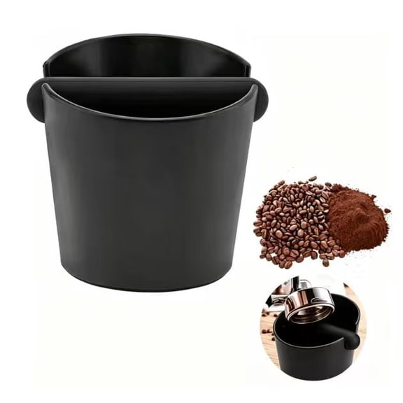 Coffee Knock Box, Barista Style Espresso Grounds Knock Box, Coffee Grounds Container, Non-Slip Base, Espresso Maker Accessory
