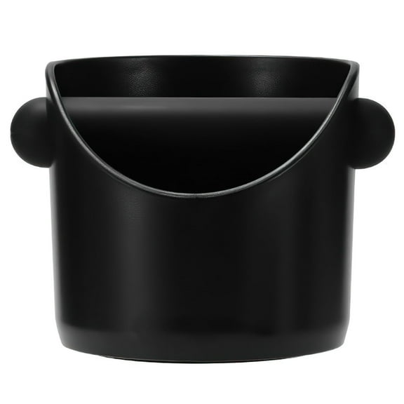 Coffee Knock Box, Dienrx Coffee Grounds Container with Removable Knock Bar, Accessories for Coffee Bar Kitchen Counter, Black
