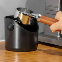Coffee Knock Box, Espresso Knock Box, Barista Style Espresso Grounds Knock Box, Removable Plastic Knock Rod, Non-Slip Base, Espresso Maker Accessory, 4.33x3.93"
