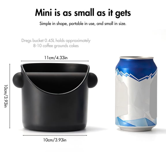 Coffee Knock Box, Espresso Knock Box, Barista Style Espresso Grounds Knock Box, Removable Plastic Knock Rod, Non-Slip Base, Espresso Maker Accessory — LAILLSH 2026 New Arrivals