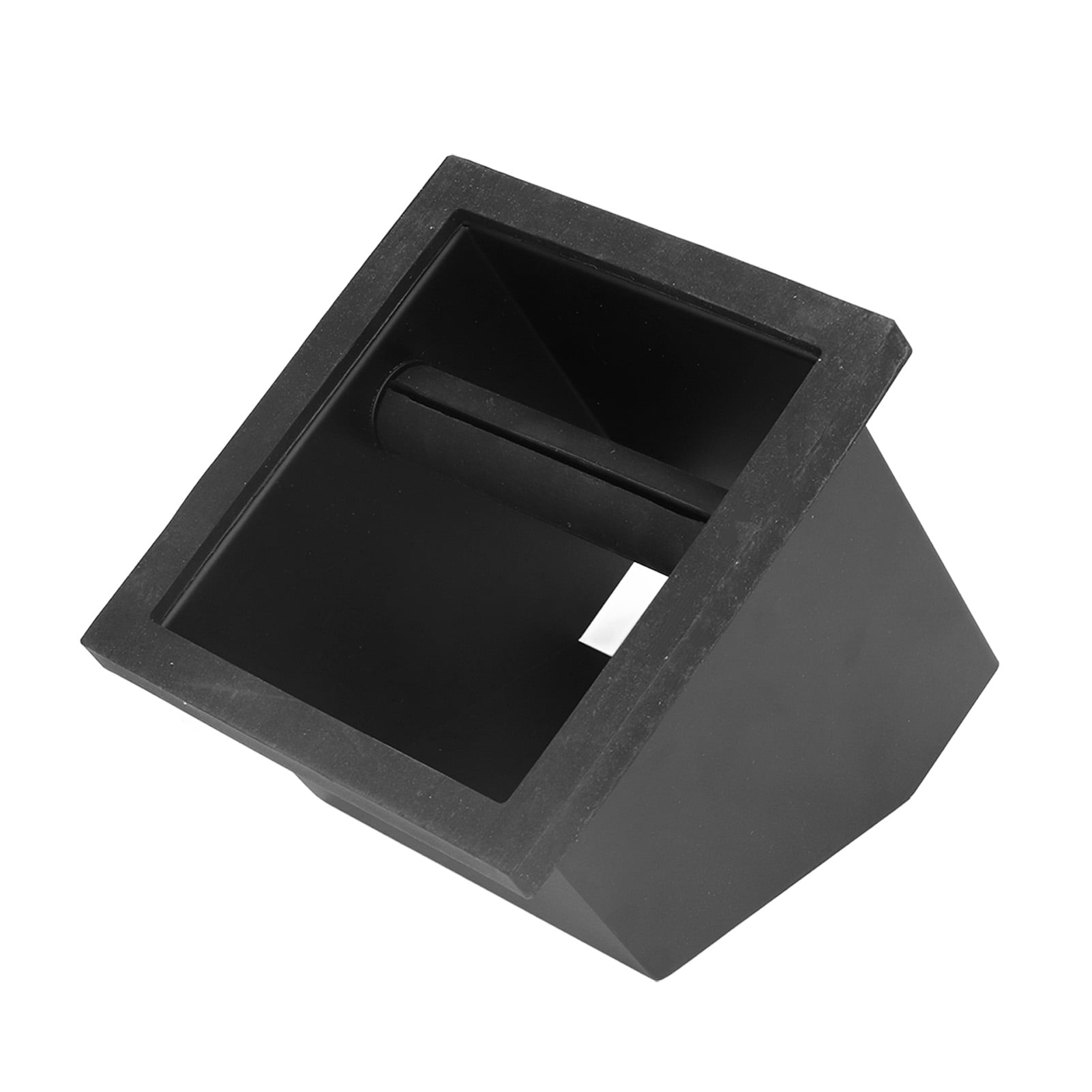 Built-In Espresso Knock Box - Stainless Steel Bottomless Design With Rubber Bar For Quiet Puck Disposal