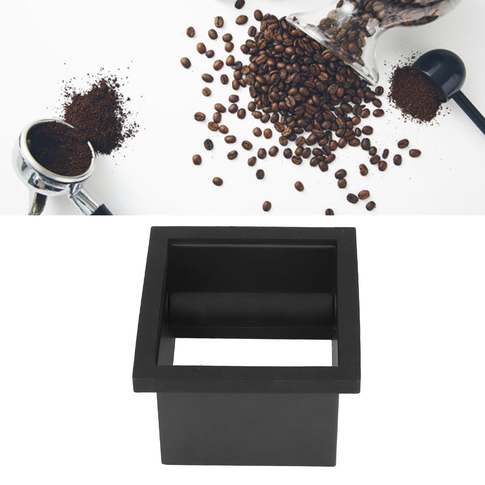 Coffee Knock Box, Stainless Steel Bottomless Slag Bucket Coffee