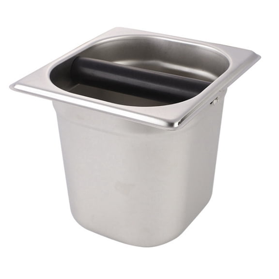 Coffee Knock Box, Stainless Steel Espresso Box Built-in Container for Ground,Knock