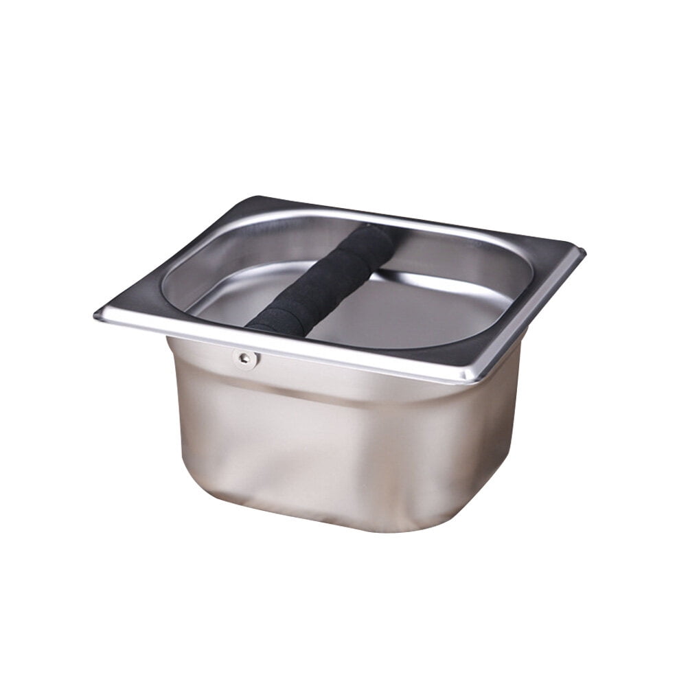 Coffee Knock Box Stainless Steel Espresso Knock Box Coffee Bucket Mini