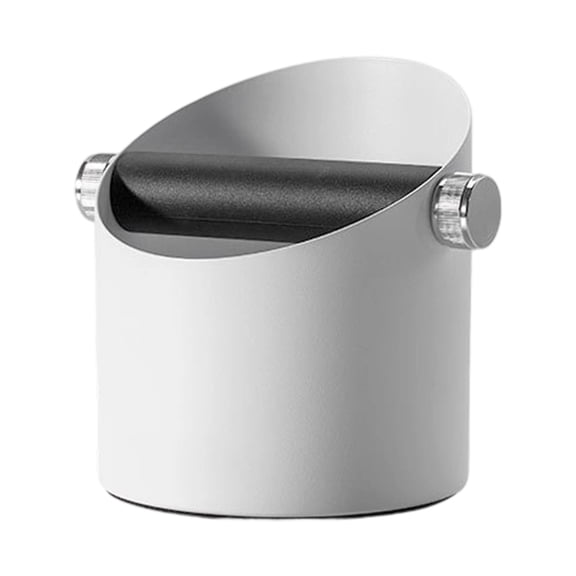 Coffee Knock Box Stainless Steel Shock Absorbent Espresso Knock Box Coffee Grind Dump Bin with Nonslip Base Accessories