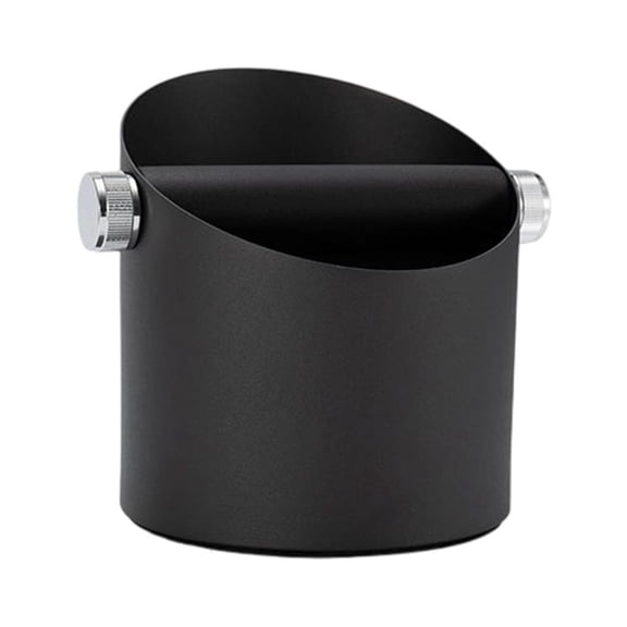 Coffee Knock Box Stainless Steel Shock Absorbent Espresso Knock Box Coffee Grind Dump Bin with Nonslip Base Accessories
