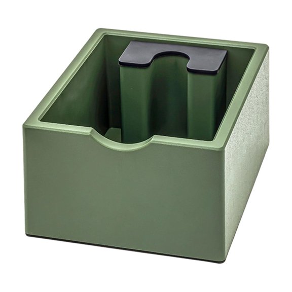 Coffee Knocks Box Baristas Tool Espresso Grounds Container Plastic Dump Bin with Nonslip Base Espresso Machine Accessories