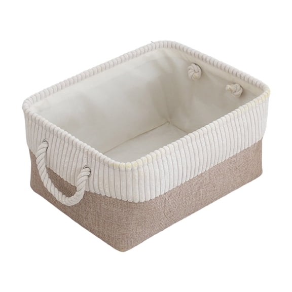 Coffee L Espresso Brown Large Storage Basket With Sturdy Handles Complements Neutral Home Decor Schemes