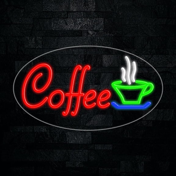 Coffee LED Neon Sign 28"L x 16"H #34035