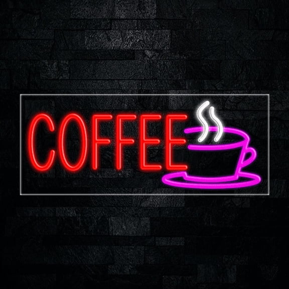 Coffee-LED Neon Sign 30"L x 12"H #30041