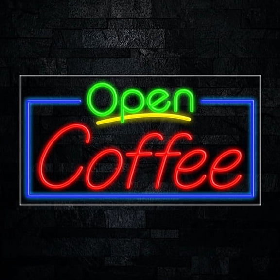 Coffee LED Neon Sign 33"L x 18"H #35667