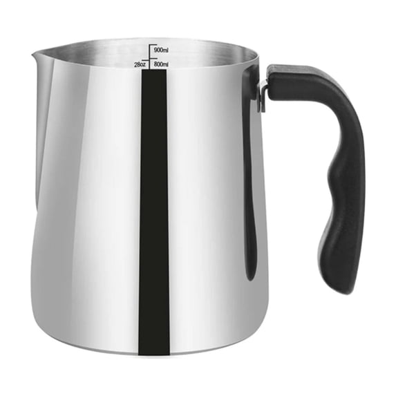 Coffee Latte Mug - 32Oz Stainless Wax Melting Pot with Pouring Spout and Heat Handle for Candle Making