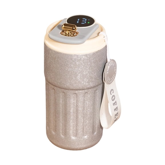 Coffee Led Temperature Display Stainless Steel Coffee Mug, Premium 304 Stainless Steel With Double-Wall Vacuum Insulation & Real-Time Temp Led Screen, Leak-Proof Travel-Friendly