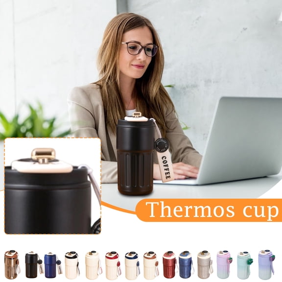 Coffee Led Temperature Display Stainless Steel Coffee Mug With Real-Time Beverage Temp Monitoring, Double-Wall Insulation For Long-Lasting Hot/Cold Retention And Smart