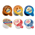 thumbnail image 1 of Coffee Liquid Creamer Variety Pack, Individual Creamers Singles, Original, French Vanilla, Hazelnut, Caramel Macchiato, Half & Half- 6 Flavors x 16 ct, 96 Count + BestBonus4U Coffee Stirrer Spoon, 1 of 5