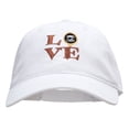 thumbnail image 1 of Coffee Love Embroidered Deluxe Washed Cap - White OSFM, 1 of 5