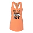 thumbnail image 1 of Coffee & Love Ladies Racerback Tank Top-Light Orange-xxl, 1 of 4