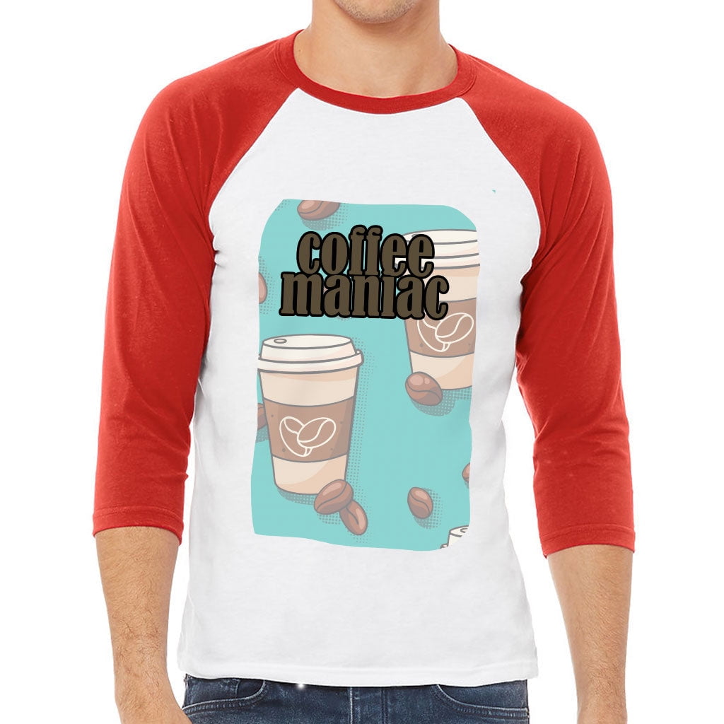 Coffee Lover Baseball TShirt Graphic TShirt Best Design Baseball