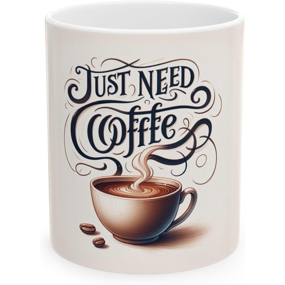 Coffee Lover Ceramic Mug, Funny Coffee Mug, Coffee Gift, Coffee Cup, Tea Mug, Gift for Coffee Drinker