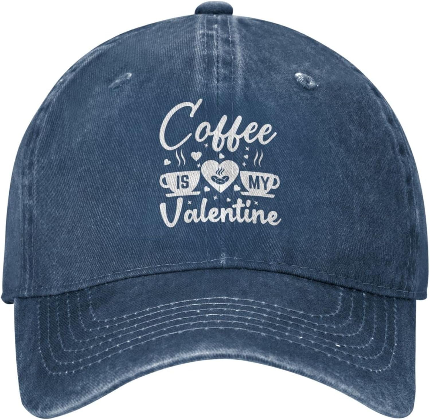 Coffee Lover Hat Hat Coffee is My Valentine Hat Men Baseball Caps Funny