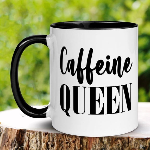 Coffee Lover Mug, C1Affeine Queen Mug, Coffee Cup for Coworker Colleagues, Birthday Gift for Dad Mom, Ceramic Mug, 035 Zehnaria