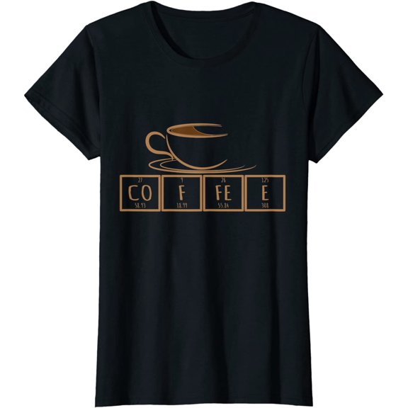 Coffee Lover Periodic Coffee Element Caffeine T-Shirt