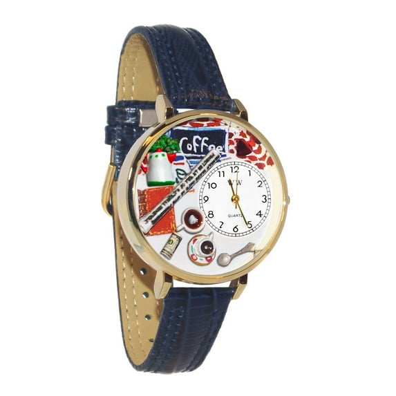 Coffee Lover Watch in Gold (Large)