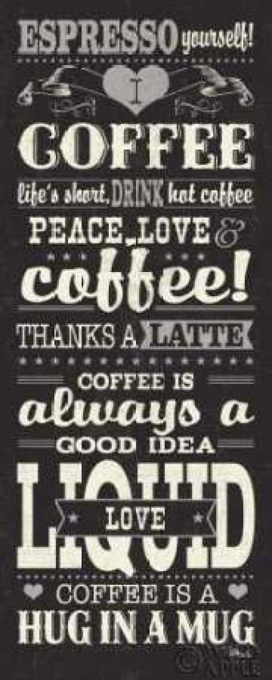 Coffee Lovers II Canvas Art - Pela Studio (24 x 48)
