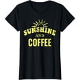 thumbnail image 1 of Coffee Lovers | Sunshine and Coffee Retro Style Mothers Day T-Shirt, 1 of 4