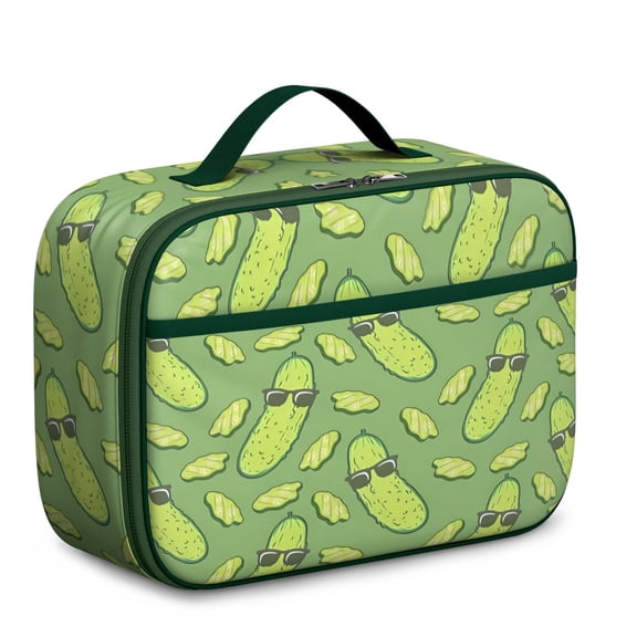 Coffee Lunch Bag Insulated Lunch Tote with Cute Peach Smoked Sausage Meat Vintage Retro Kawaii Fruit Minimalist Pastel Fruit BBQ Food and Sausage Designs – Durable Lightweight Lunch Box for School Tr