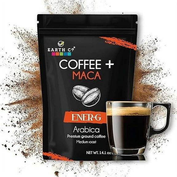Coffee + Maca Earth Co / Ground Coffee Medium roast 14.1 oz / 400 grs