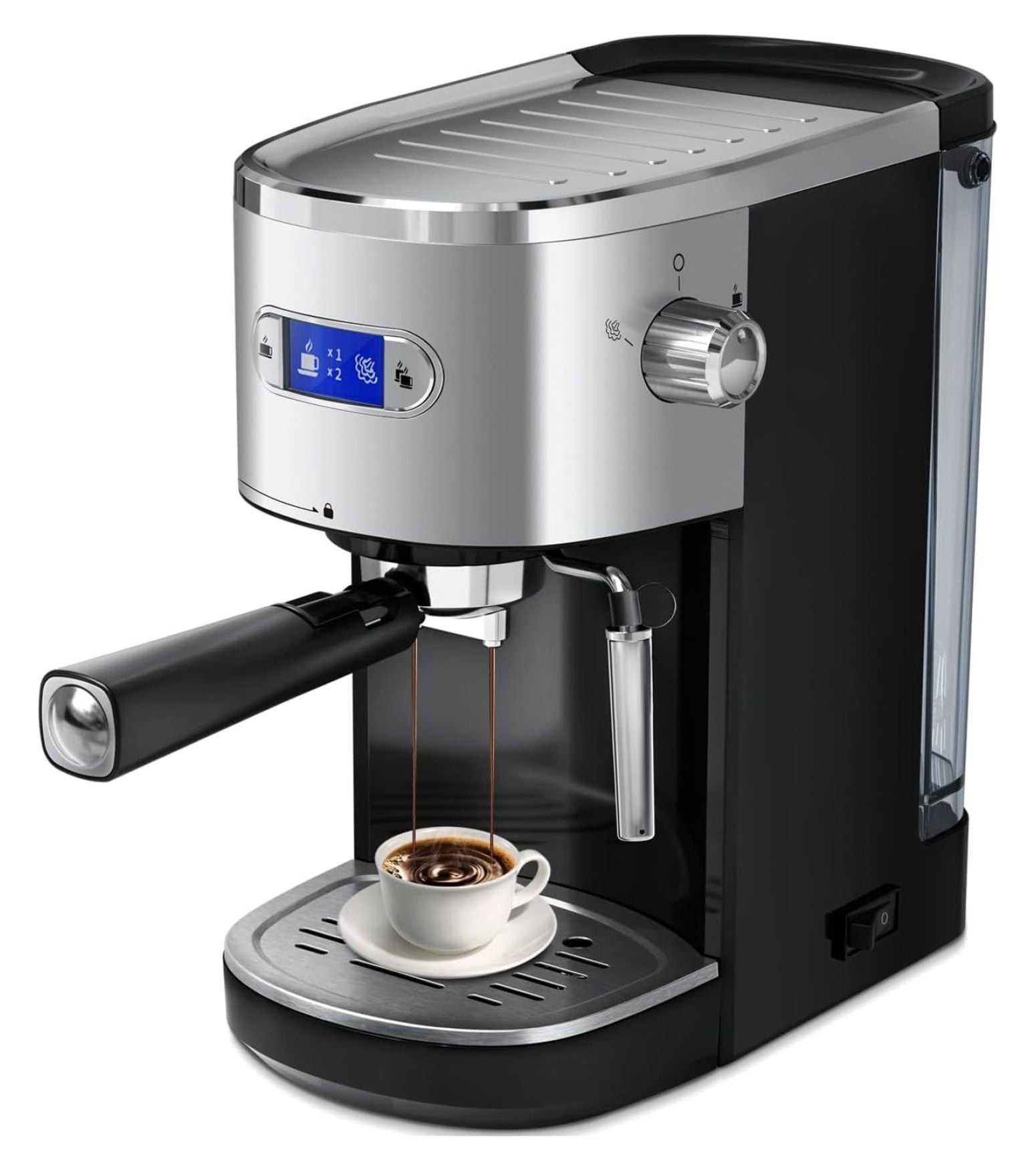 Coffee Machine 20 Bar SemiAutomatic Espresso Machine Capsule and