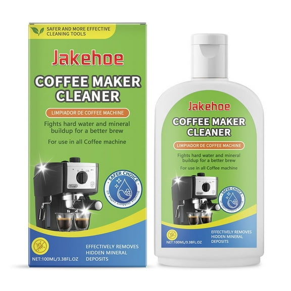 Coffee Machine Cleaner Liquid Removes Coffee Oil And Residue From Espresso Makers And Drip Coffee Machines 100Ml Bottle Descaler