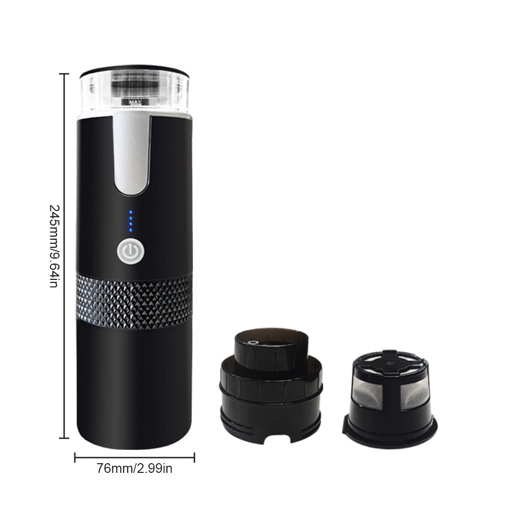 Coffee Machine,Coffee Maker With 6oz Serve Coffee Serve Coffee Maker With Battery Car Portable Espresso Coffee 1200mah Battery Brew And Bin 1200mah Coffee And Bin Brew Car Office