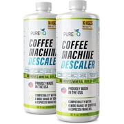 Coffee Machine Descaler 2 Pack - 20 Uses - Keurig Descaling Solution - Universal Descaler for Keurig, Nespresso, Delonghi, Breville and All Single Use Coffee and Espresso Machines - Made in USA