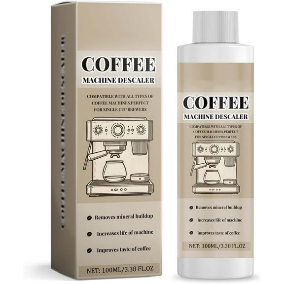 Coffee Machine Descaler, Descaling Solution Specially Formulated for Descaling & Cleaning Coffee Machines,Universal Cleaning Descaler For Most Coffee Makers & Espresso Machines,Christmas Gifts,1PCS