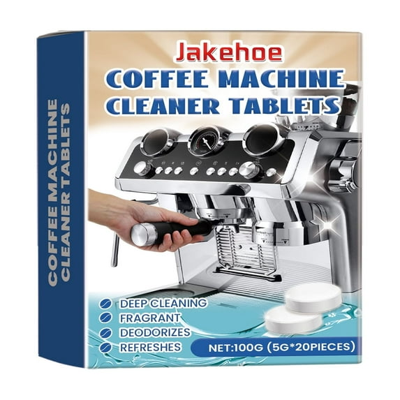 Coffee Machine Descaling Tablets - Effervescent Cleaning for Grease & Stains - 100g