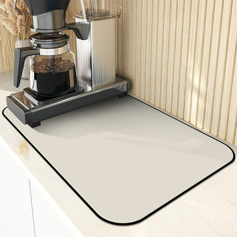 Coffee Machine Drying Mat, Quick Drying Drying Mat, Dishes, Absorbent  Drying Mat for Coffee Machine, Kitchen, Sink, Beige, 16X20inch 