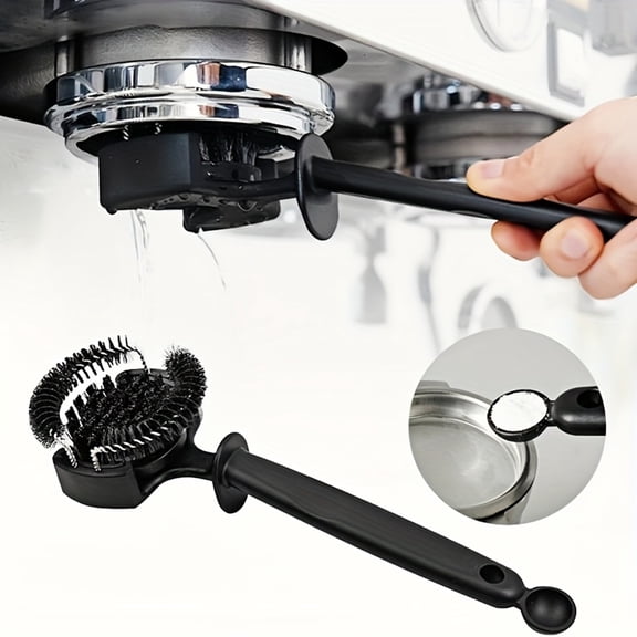 Coffee Machine Group Head Cleaning Brush for Espresso Makers Home Kitchen Cleaning Tool for Italian Style Extraction Machines and Daily Maintenance Equipment