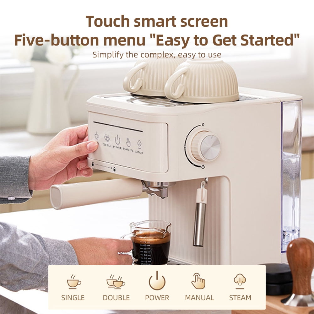Coffee Machine,Serve Filter 92℃ Wand Art Espresso Maker With And With And Serve Adjustable Wand Filter 92℃ Brew Coffee Maker With Brew 3 Adjustable Coffee 850w 20bar Wand Art