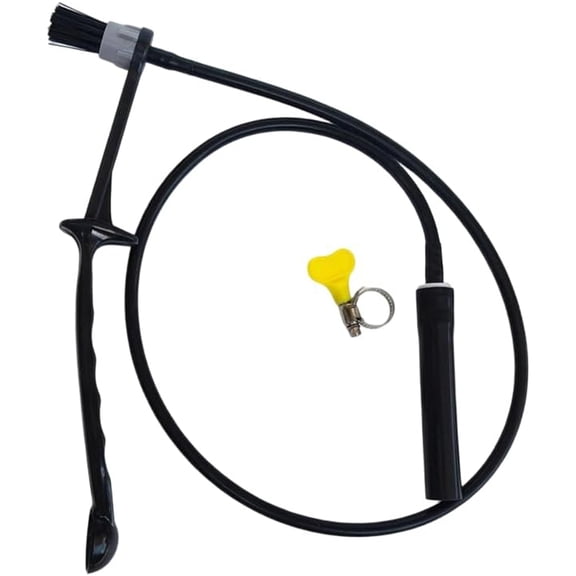 Coffee Machine Steam Cleaning Brush, 36 Inch Hose Espresso Machine Cleaning Brush Steam Wand with Spoon End Commercial Espresso Machine Maintenance Brush Steam Wand Cleaning Tool