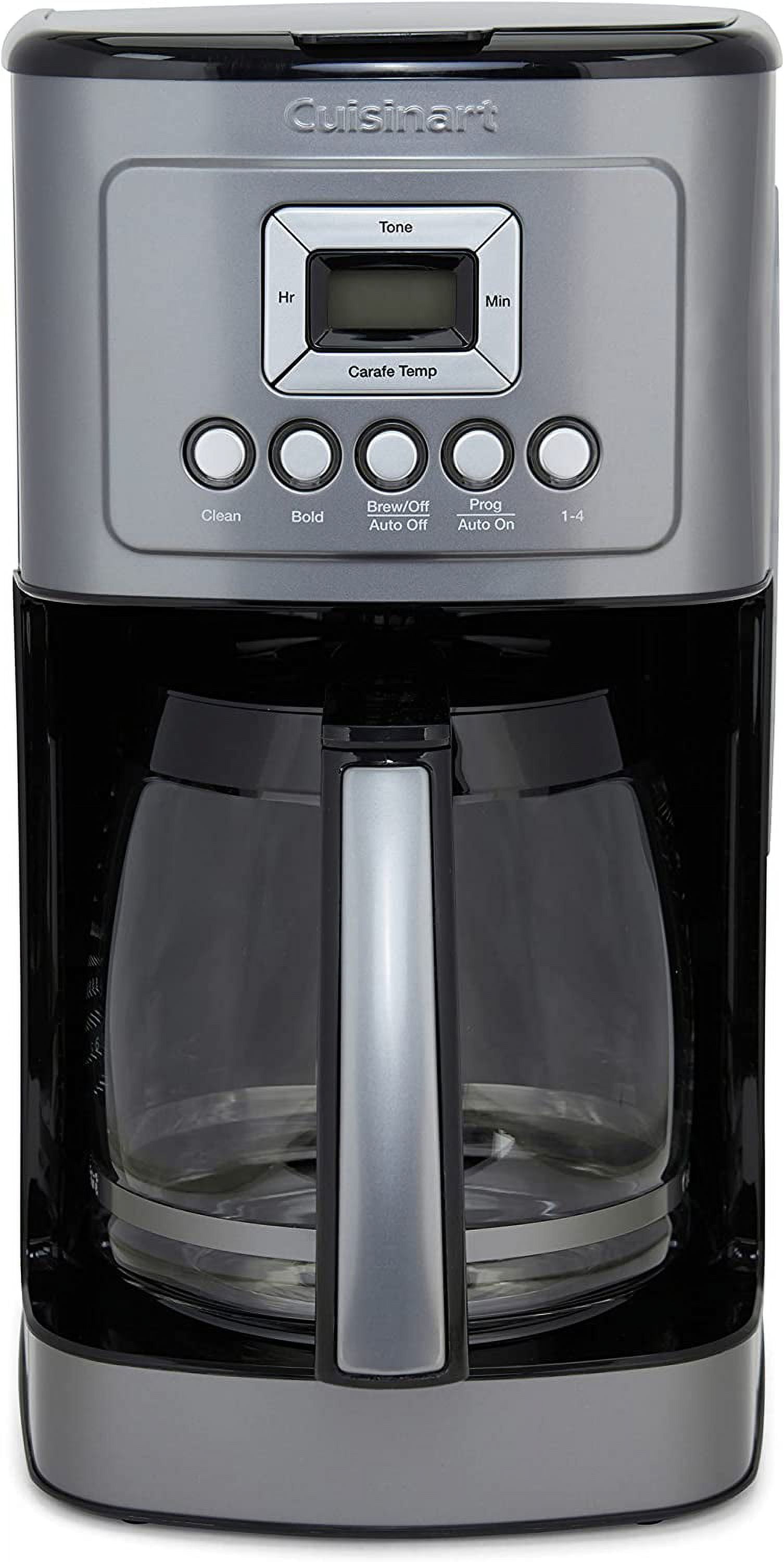Coffee Maker, 14-Cup Glass Carafe, Fully Automatic for Brew Strength Control & 1-4 Cup Setting, Stainless Steel, DCC-3200GMP1, Gunmetal