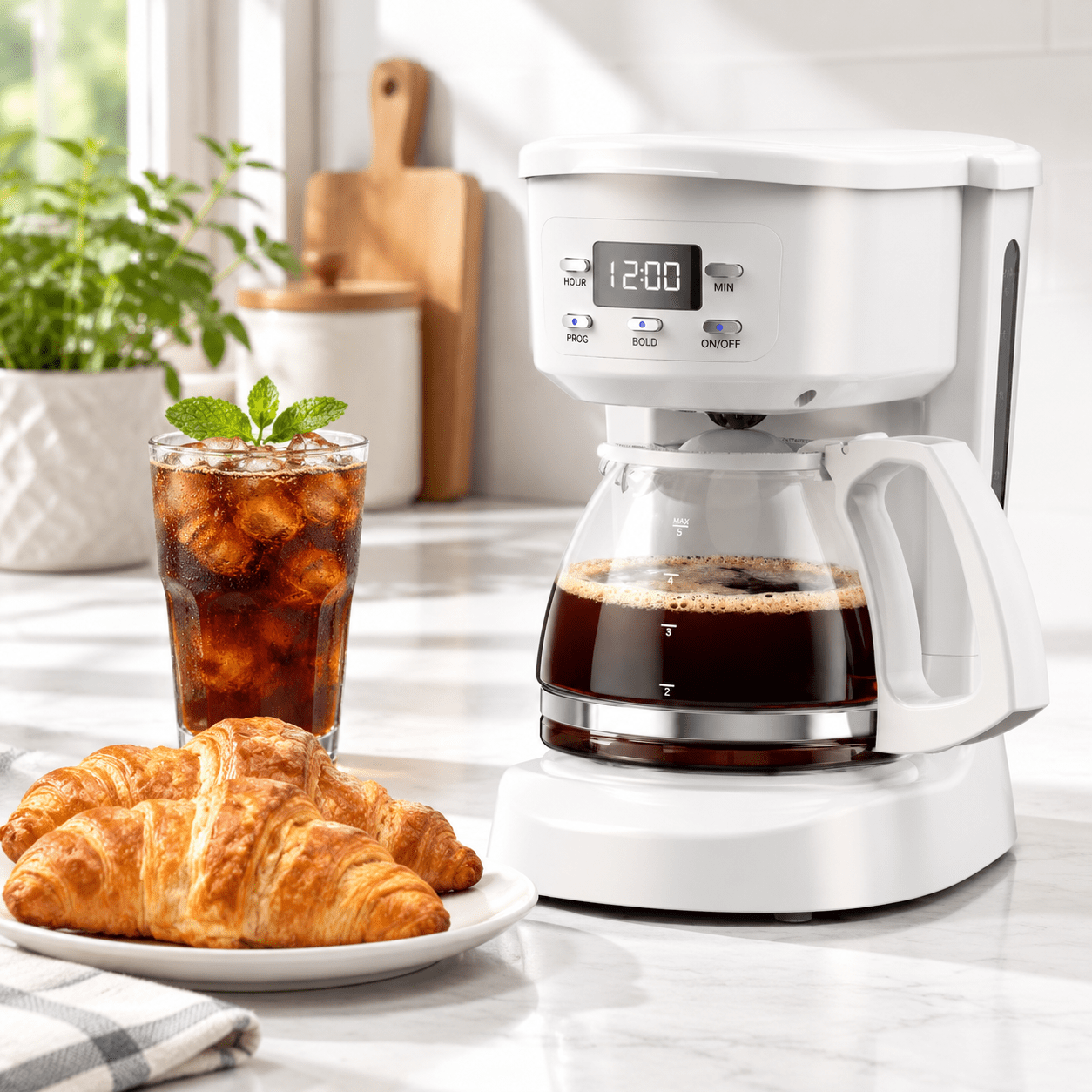 Coffee Maker 5 Cup Driphine-white - Walmart.com