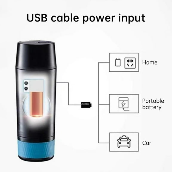 Coffee Maker,Battery Brew Pressure Auto With 2-in-1 Bin 15bar Espresso Maker Bin Coffee Serve Coffee Pump Pressure Coffee Maker Auto Brew Coffee Bin 2-in-1 Coffee 15bar Pump Brew Built-in