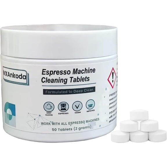 Coffee Maker Cleaner Descaler Tablets(50 Counts), Descaling Solution for Brevle, Nespres, Keurig, Ninja, Delonhi, , , Removes Limescale, Oil Buildup for Universal & Coffee Machine